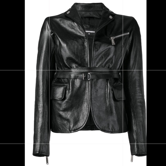 Dsquared2 fitted biker jacket - brand New! Size 40, but runs very small. - Picture 5 of 5